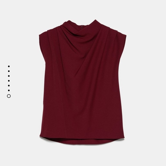 GORGEOUS ZARA NWT Pleated Blouse - Picture 9 of 9